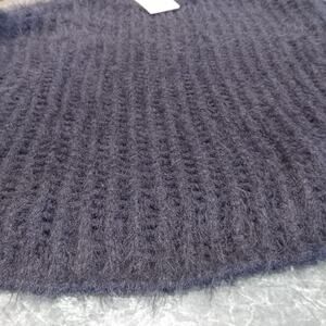 NWT Universal Thread Women Black Crewneck Open Knit Sweater Size Medium Coastal